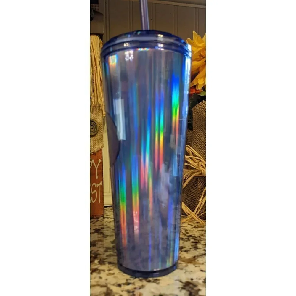 Starbucks Fall Halloween 2022 Purple Iridescent Kaleidoscope Tumbler NEW